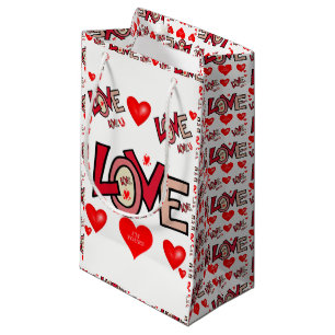Geschenktasche Valentine Kleine Geschenktüte