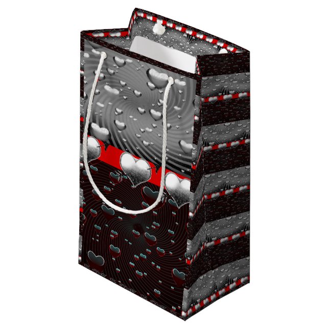 Geschenktasche Valentine Kleine Geschenktüte (Vorderseite Schrägansicht)