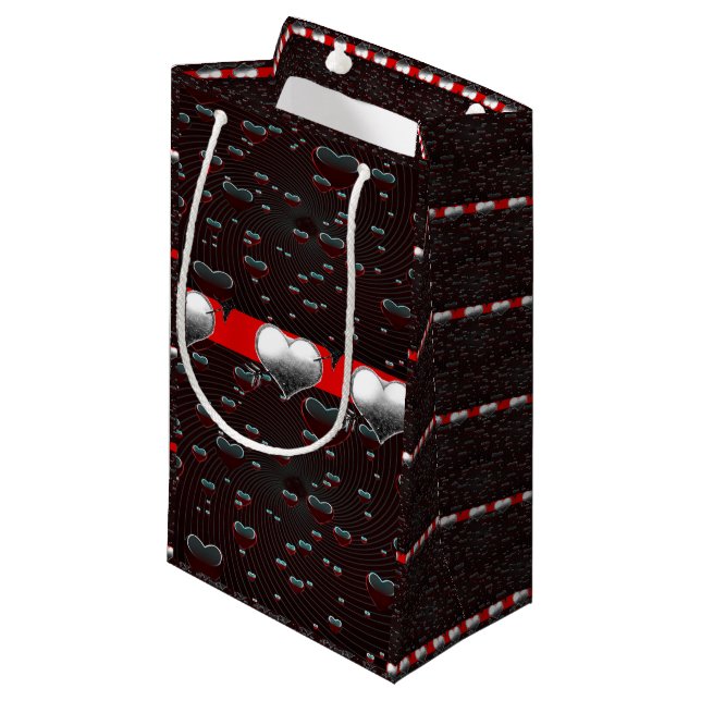 Geschenktasche Valentine Kleine Geschenktüte (Vorderseite Schrägansicht)