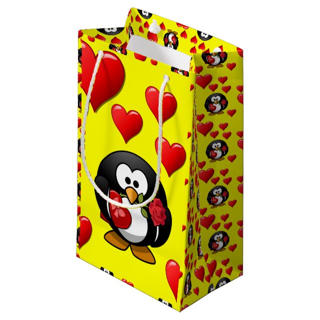 Geschenktasche Valentine Kleine Geschenktüte (Vorderseite Schrägansicht)