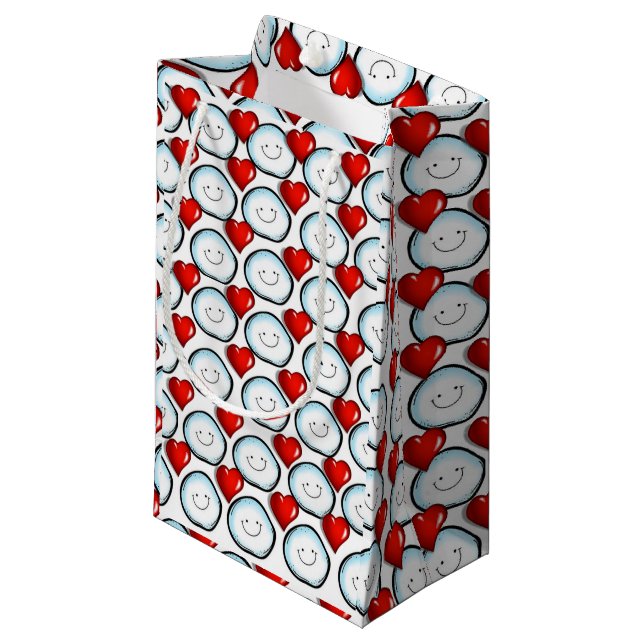 Geschenktasche Valentine Kleine Geschenktüte (Vorderseite Schrägansicht)