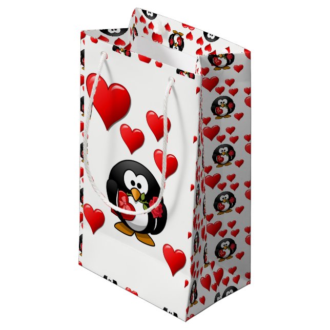 Geschenktasche Valentine Kleine Geschenktüte (Vorderseite Schrägansicht)