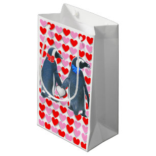 Geschenktasche Valentinin-Pinguin Kleine Geschenktüte
