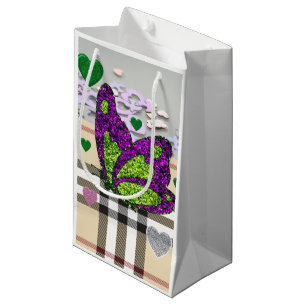Geschenktasche Valentins Schmetterling Kleine Geschenktüte