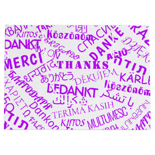 Geschenktasche Vielen Dank Text Multi Language You Große Geschenktüte