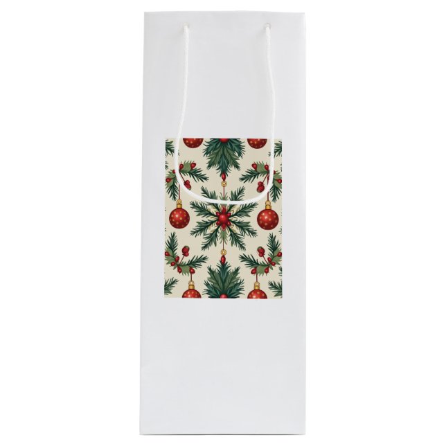 Geschenktasche (Weihnachten) Geschenktüte Für Weinflaschen (Vorderseite)