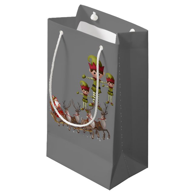 Geschenktasche Weihnachten Kleine Geschenktüte (Vorderseite Schrägansicht)