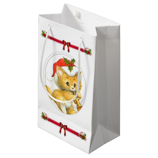 Geschenktasche Weihnachten Kleine Geschenktüte (Vorderseite Schrägansicht)