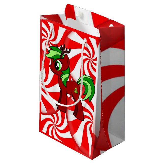 Geschenktasche Weihnachten Kleine Geschenktüte (Vorderseite Schrägansicht)