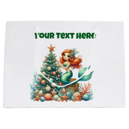 Geschenktasche Weihnachten Meerjungfrau Geschenkta Große Geschenktüte