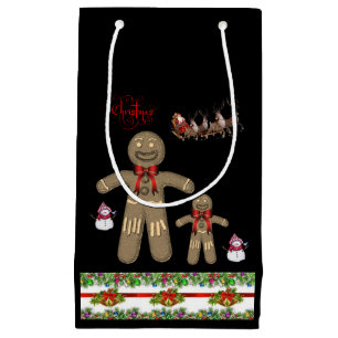 Geschenktasche Weihnachtsgingerbrot Mann Kleine Geschenktüte
