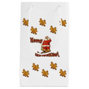 Geschenktasche Weihnachtsgingerbrot Mann Kleine Geschenktüte