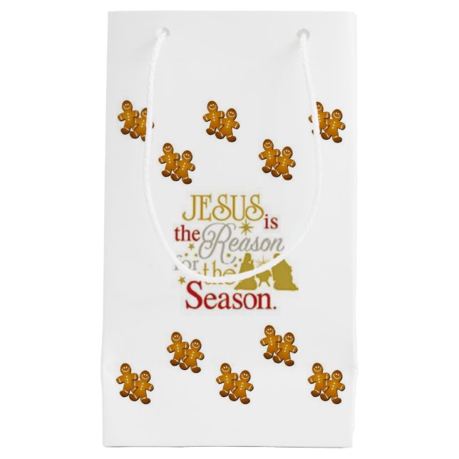Geschenktasche Weihnachtsgingerbrot Mann Kleine Geschenktüte (Vorderseite)