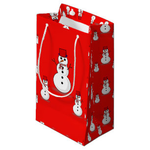Geschenktasche Weihnachtsschneemann Kleine Geschenktüte