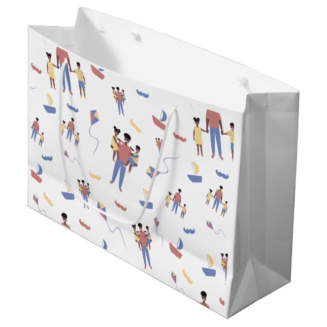Geschenktaschen für den Vater Große Geschenktüte (Vorderseite Schrägansicht)