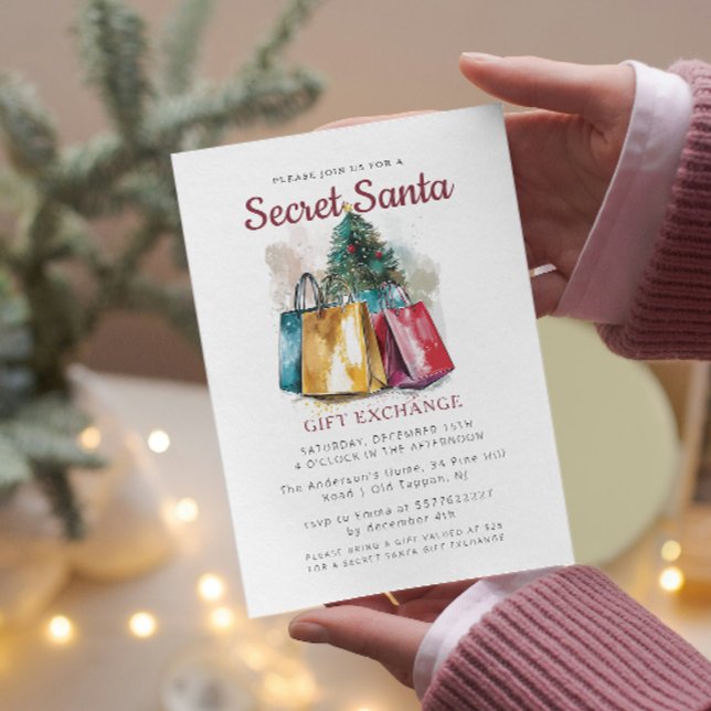Geschenktaschen I Secret Weihnachten Party Einladung (Von Creator hochgeladen)