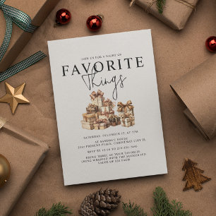 Geschenktausch-Weihnachtsfeier für Lieblingsdinge Einladung