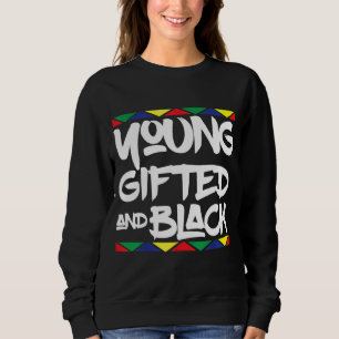 Geschenkte junge schwarze schöne afrikanische Stol Sweatshirt