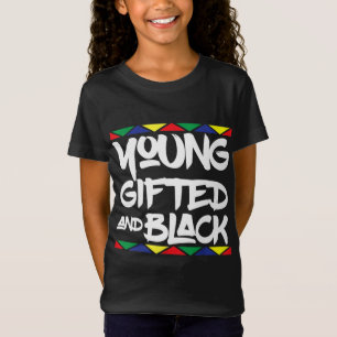 Geschenkte junge schwarze schöne afrikanische Stol T-Shirt