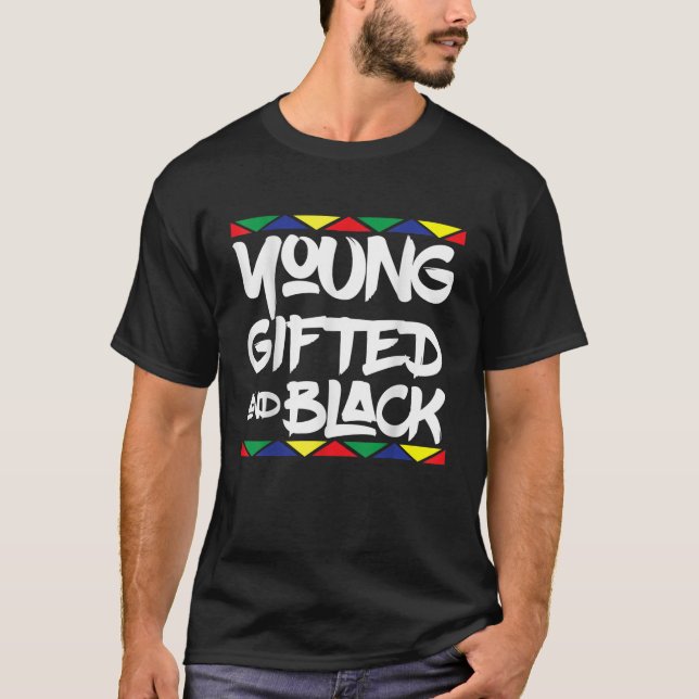 Geschenkte junge schwarze schöne afrikanische Stol T-Shirt (Vorderseite)