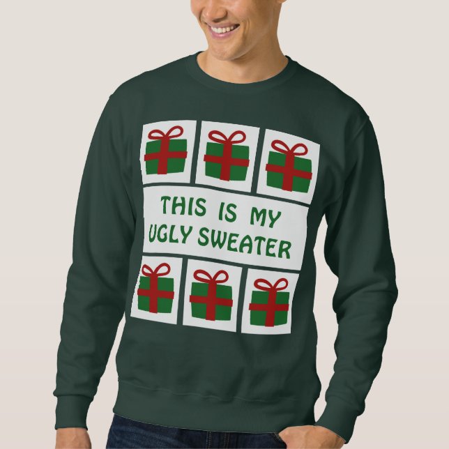 Geschenkter, hässlicher Weihnachtssüßer Sweatshirt (Vorderseite)
