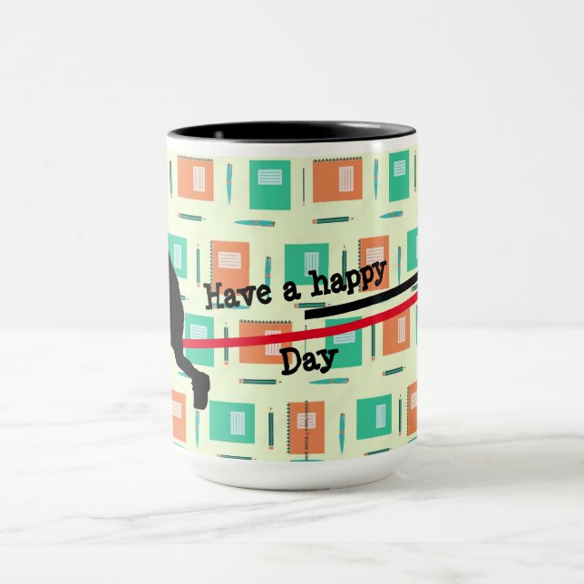 Geschenktextur farbenfrohe neue Combo-Tasse Tasse (Zentrum)