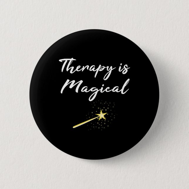 Geschenktherapie ist magische psychische Gesundhei Button (Vorderseite)