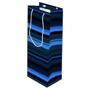 Geschenktücher mit blauen Streifen Geschenktüte Für Weinflaschen