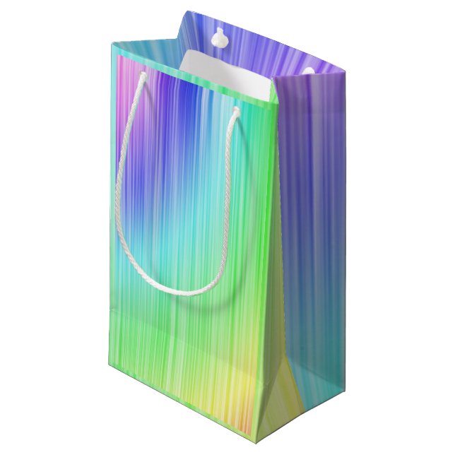 Geschenktücher Pastell Farben Kleine Geschenktüte (Vorderseite Schrägansicht)