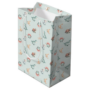 Geschenktüte für Baby-Party mit gemischtem Dinosau