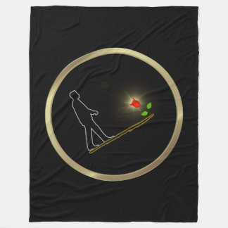 Geschenktüte Minimalkunst Fleecedecke