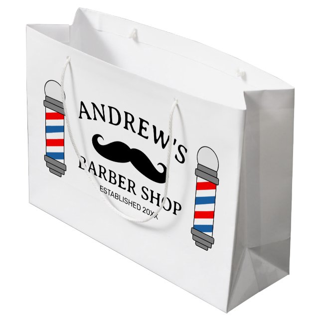 Geschenktüte mit Schnurlopf (Rückseite Schrägansicht)