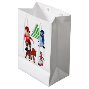 Geschenktüte - Weihnachtspuppen und Stechpalme