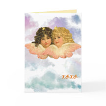 GESCHENKTÜTE ZWILLINGSENGEL IN PASTELL