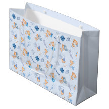 Geschenktüten Babydusche blau