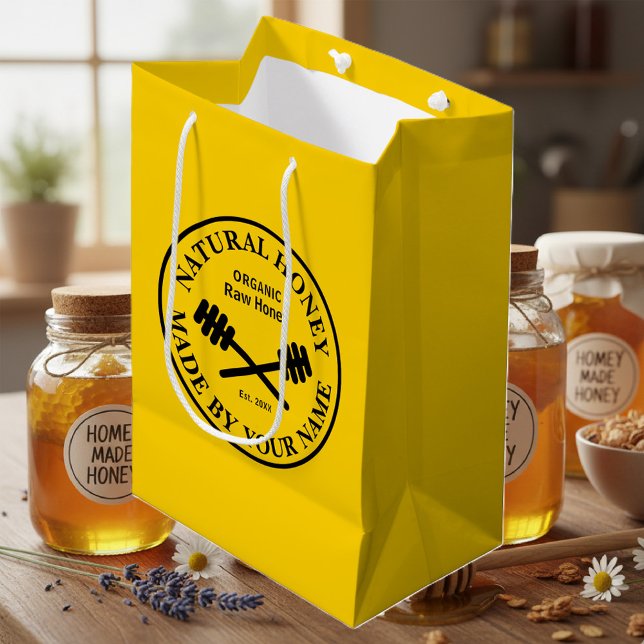 Geschenktüten für Bienenbesitzer Mittlere Geschenktüte (Von Creator hochgeladen)