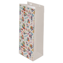 Geschenktüten-Kollektion| Elegantes Kinderdesign Geschenktüte Für Weinflaschen