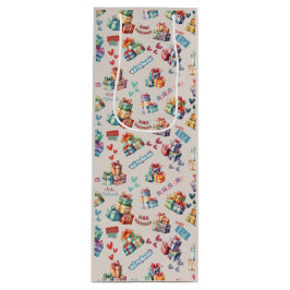 Geschenktüten-Kollektion| Elegantes Kinderdesign Geschenktüte Für Weinflaschen