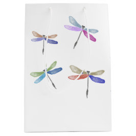 Geschenktüten | Wasserfarbe | DragonFly Mittlere Geschenktüte