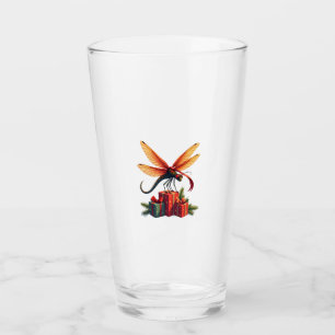 Geschenkverpackte Libelle Glas