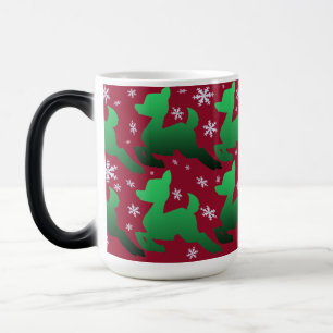 Geschenkverpackter grüner Schneemuffel-Tasse Verwandlungstasse