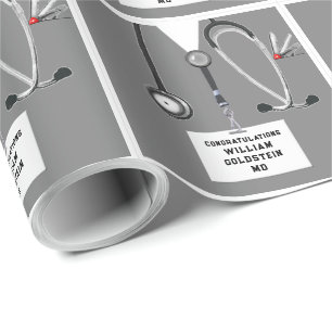 Geschenkverpackungspapier für den Abschluss der me Geschenkpapier