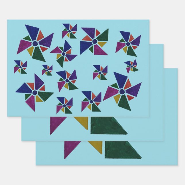 Geschenkwrap für Kinder Geschenkpapier Set (Set)