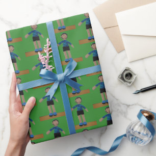 Geschenkwrap - Puppe mit Helm Geschenkpapier