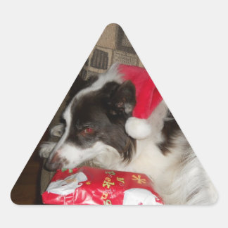 Geschenkzeit Dreieckiger Aufkleber