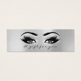 Geschenkzertifikat Grau klein ! Lashes Makeup arti