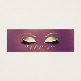 Geschenkzertifikat Kupfer-Rose Gold Lashes Makeup