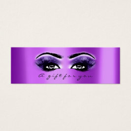 Geschenkzertifikat Lila violette Bindestriche Make