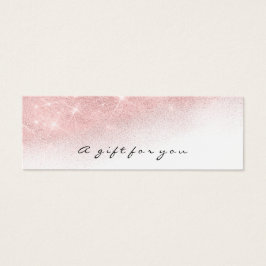 Geschenkzertifikat Rosa goldene Lashes Ombre