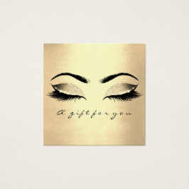 Geschenkzertifikat Sepia Gold Glitzer Lashes Makeu